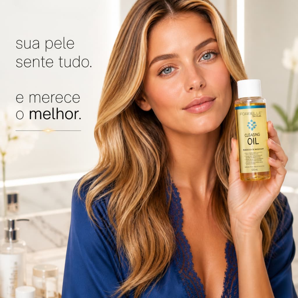 Cleansing Oil Forbelle SkinLab Removedor de Maquiagem 120ml | Óleo de Limpeza Facial Multifuncional