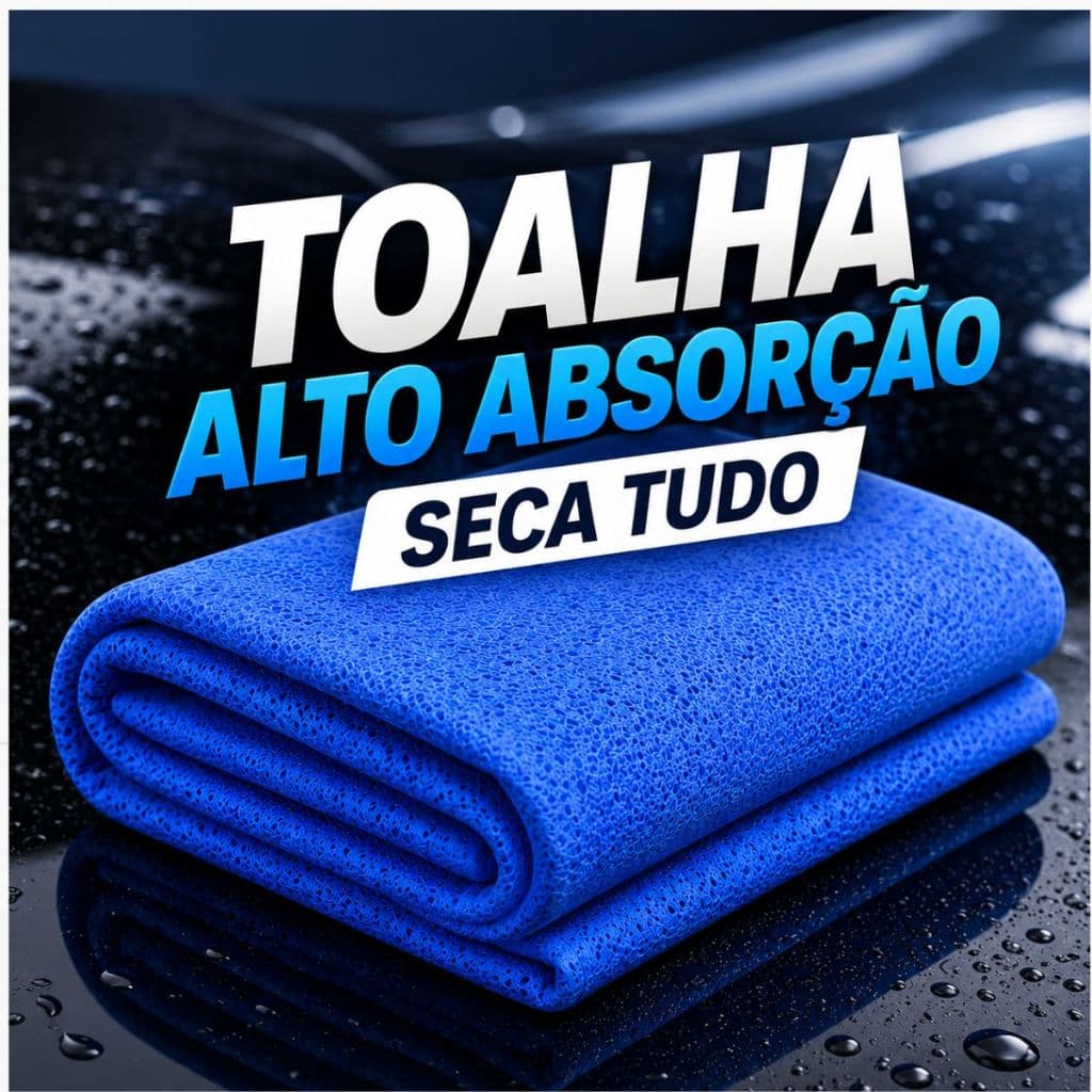 Toalha PVA Super Absorvente Limpeza Automotiva e Doméstica Seca Tudo