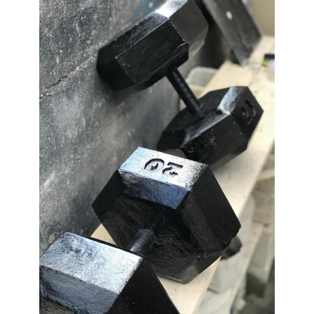 Halter 20kg Sextavado de Concreto "UNIDADE" -Peso de 20kg - Pesos de academia - Peso Artesanal
