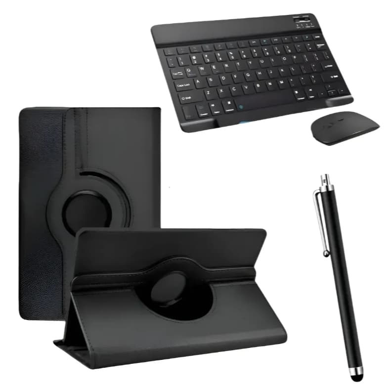 Capa + Teclado Com Ç E Mouse P/ Tablet Positivo Vision Tab 7