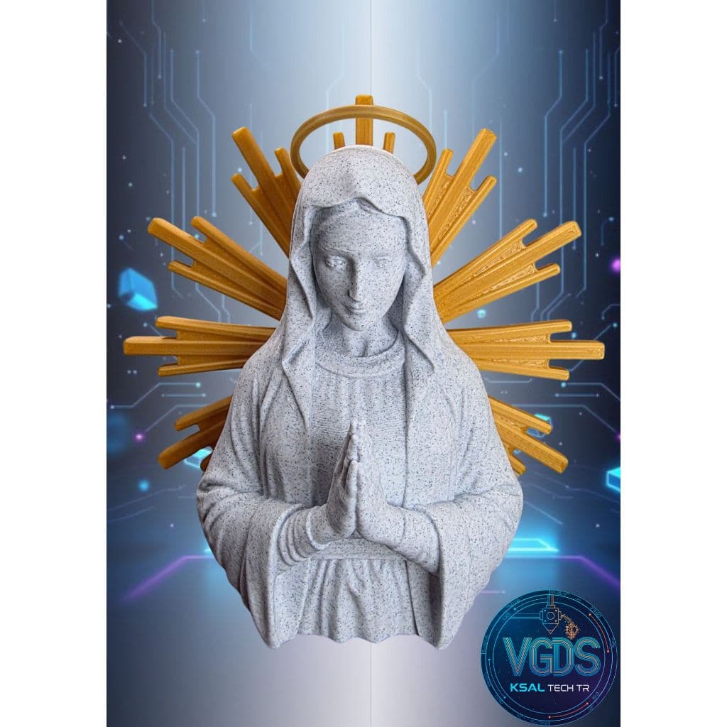 Imagem Nossa Senhora Aparecida Busto Estatua Religiosa Em Plastico Resistente - serve para mesa ou parede