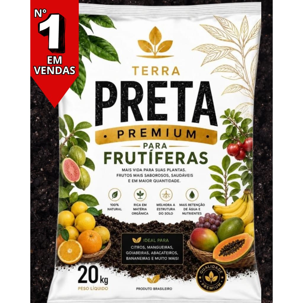 Terra Vegetal Adubada para Todos os Tipos de Plantas Frutíferas e Hortas
