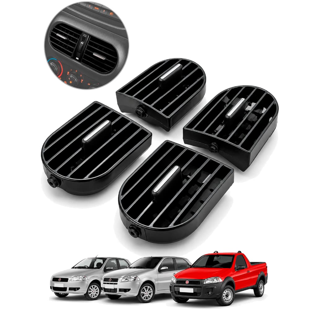 Kit Difusor de Ar Painel Fiat Palio Siena Strada 2013/2019