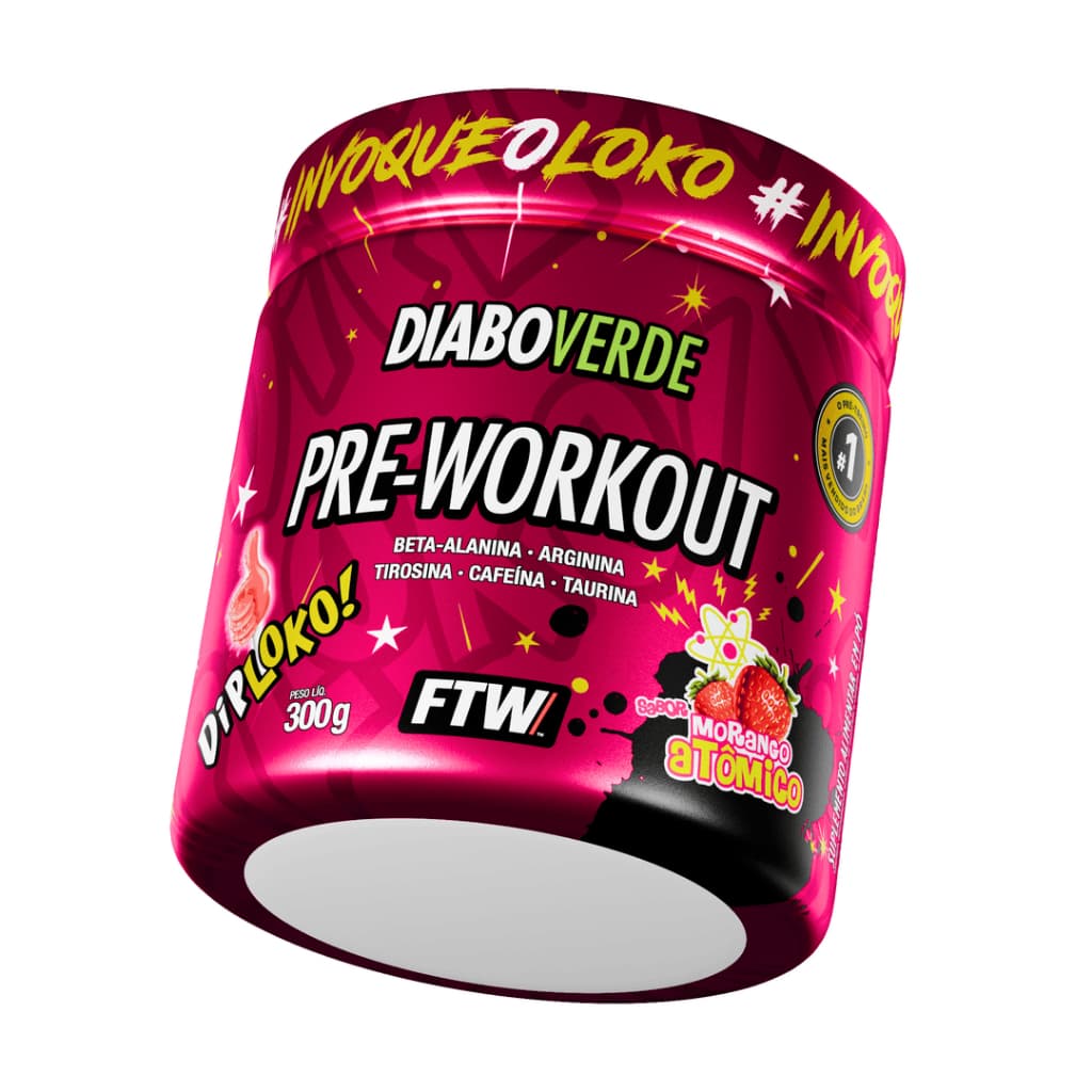 Pré Treino DipLoko Diabo Verde 300g Ftw