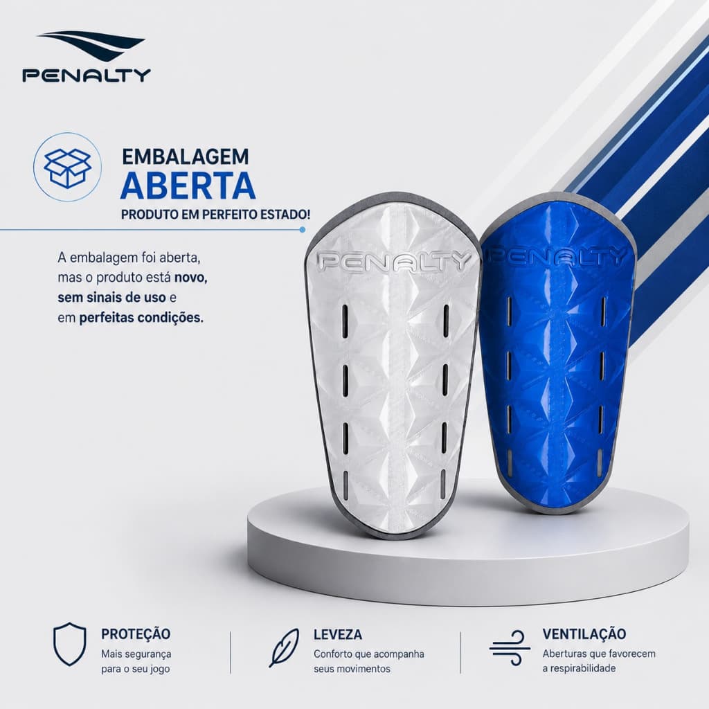Caneleira Meião de Futebol  Penalty Penta  Infantil Juvenil Adulto 26 ao 44