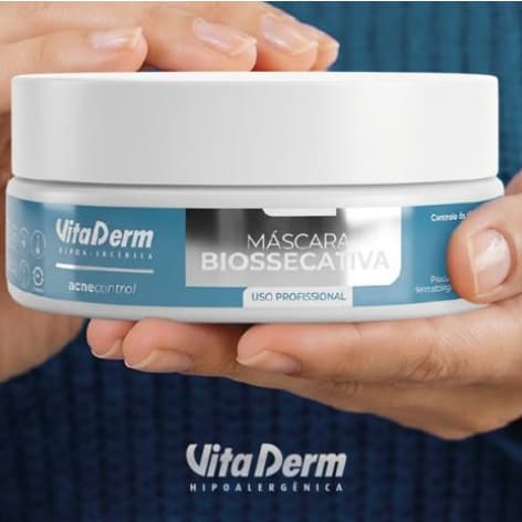 Máscara Facial Biossecativa Acne Control Vita Derm 120g • Pele Oleosa e Acneica