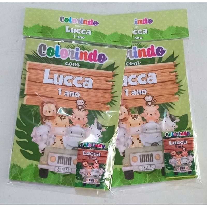 Kit Revista de colorir personalizado para aniversario TODOS OS TEMAS
