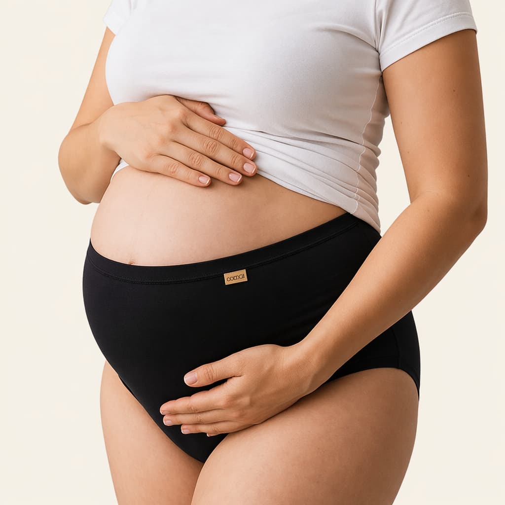Kit Calcinhas Maternidade Gestante Pós-Parto Cintura Alta Forro 100% Algodão Macia