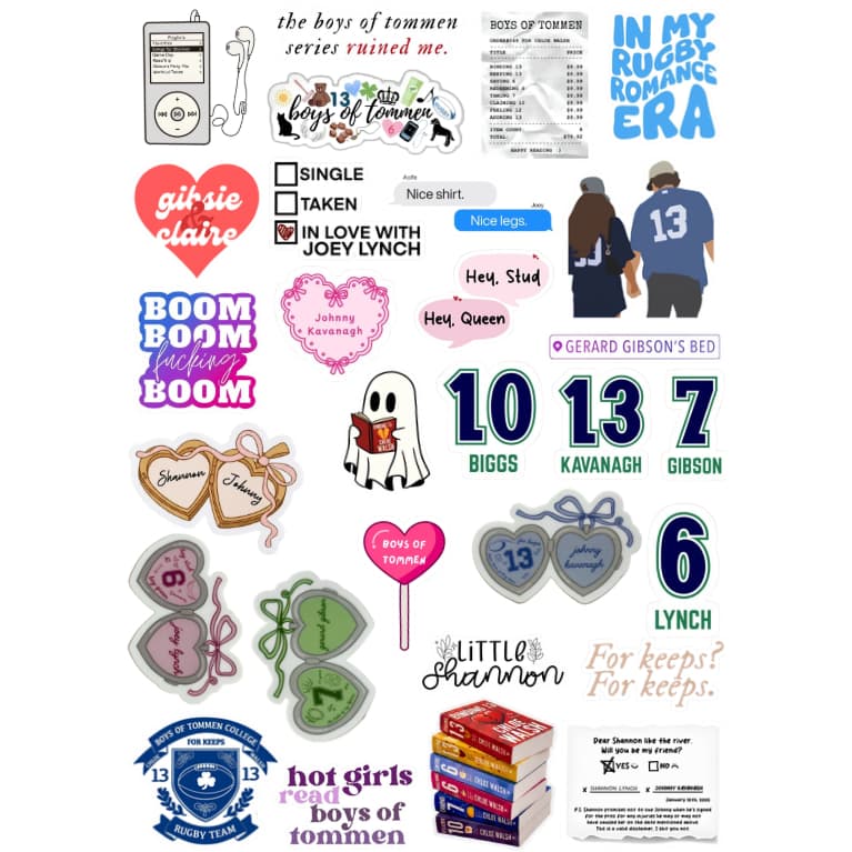 Adesivos Stickers Boys Of Tommen - Os Garotos de Tommen Bookstan