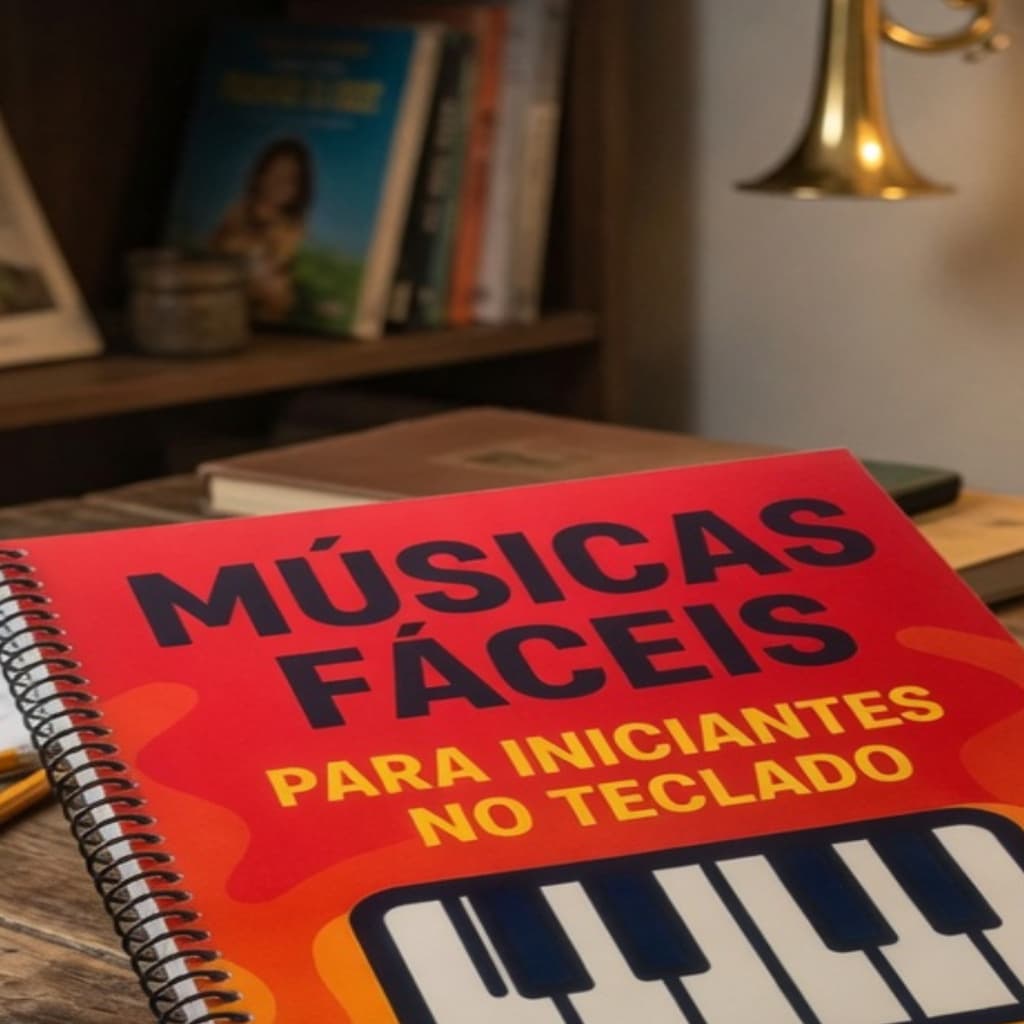 Caderno de Cifras Musicas Fáceis para Iniciantes no Teclado para sair tocando rápido