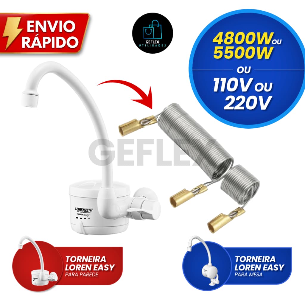 Resistencia Para Torneira Lorenzetti Loren Easy