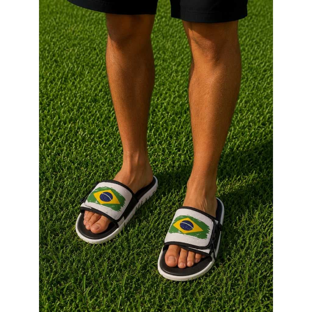 Chinelo Do Brasil Asuna 2.0 Slide Feminina e Masculina Si-Liga Super Sandália Confortável Original Chinela Futebol