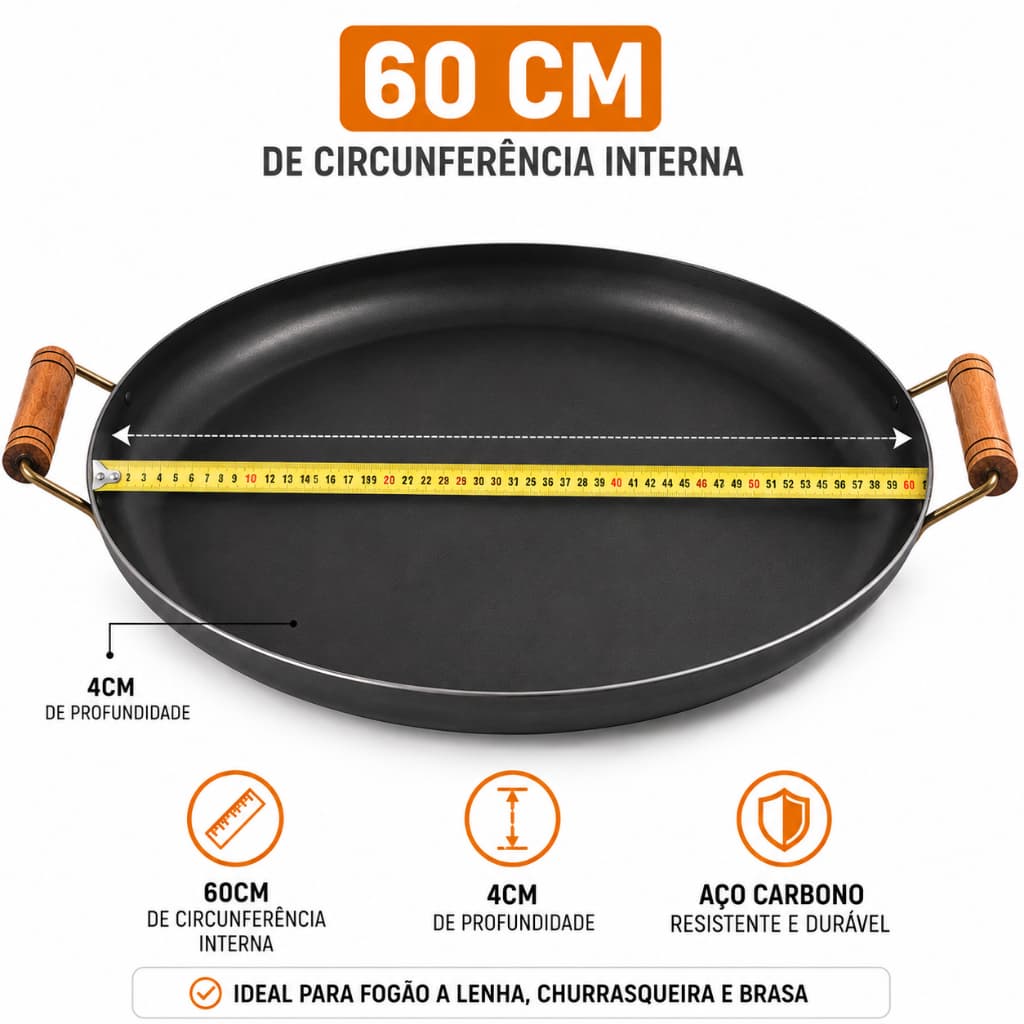 Disco de Arado Grande Chapa Tacho de Arado Frigideira