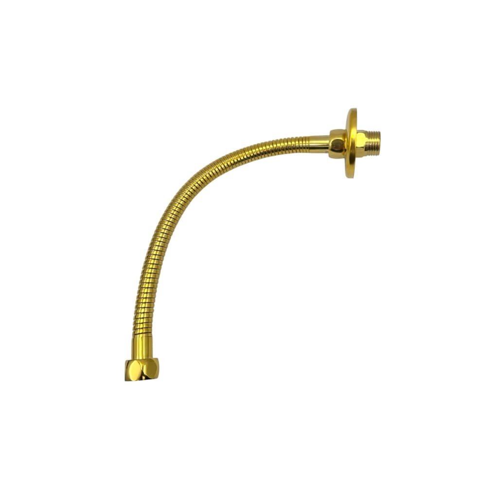 Flexível Anelado Para Ducha Com Derivação Saída Dupla Caixa Acoplada 30cm Dourado