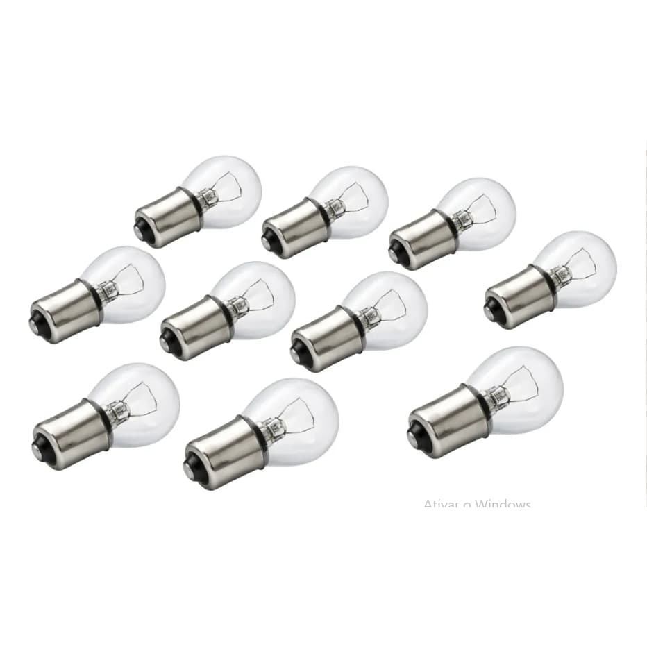 Kit 10 Lâmpadas 1 Polo Freio Lanterna 12v 21w Carro Cinoy