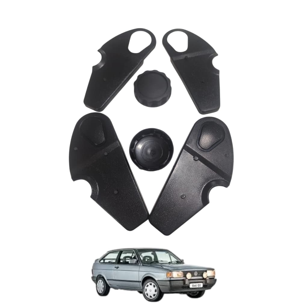 Kit Acabamento Manopla Banco Gol até 2002 Parati Saveiro fusca Itamar