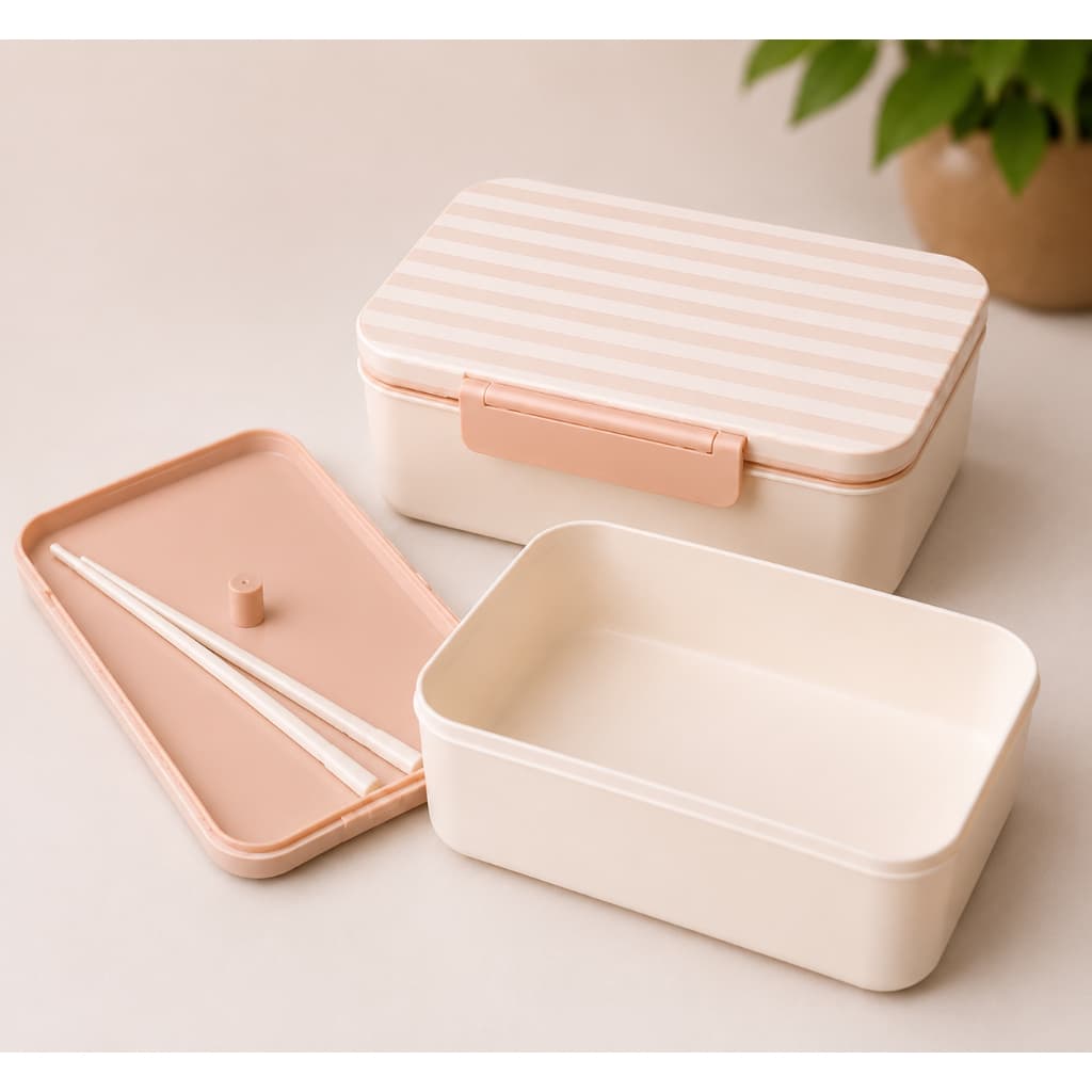 Marmita Bento 400ml Com Talheres Lunch Box Hermética BPA Free