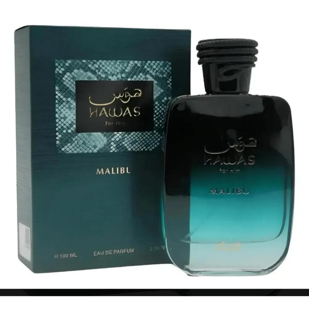 Perfume Árabe Hawas Malibu Eau de Parfum 100ml – Rasasi EDP
