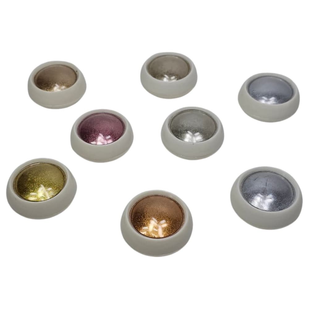 Kit 4 Pó Espelhado Cromado para Decoração de Unhas