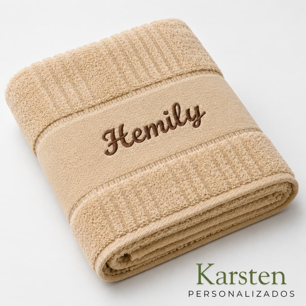 Toalha Banho Karsten Stella + Nome Bordado Personalizado Chat Apos Compra ENVIO IMEDIATO