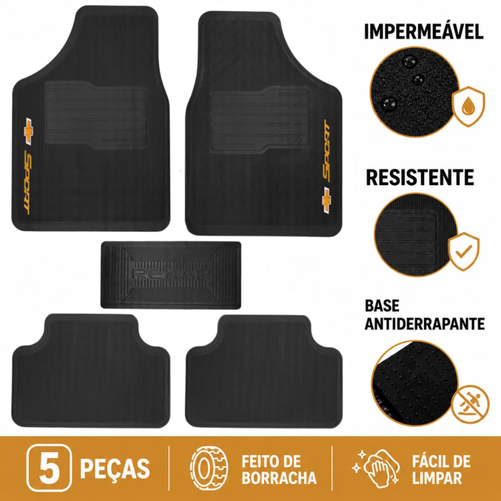Tapete Automotivo Universal Carro Chevrolet Prisma