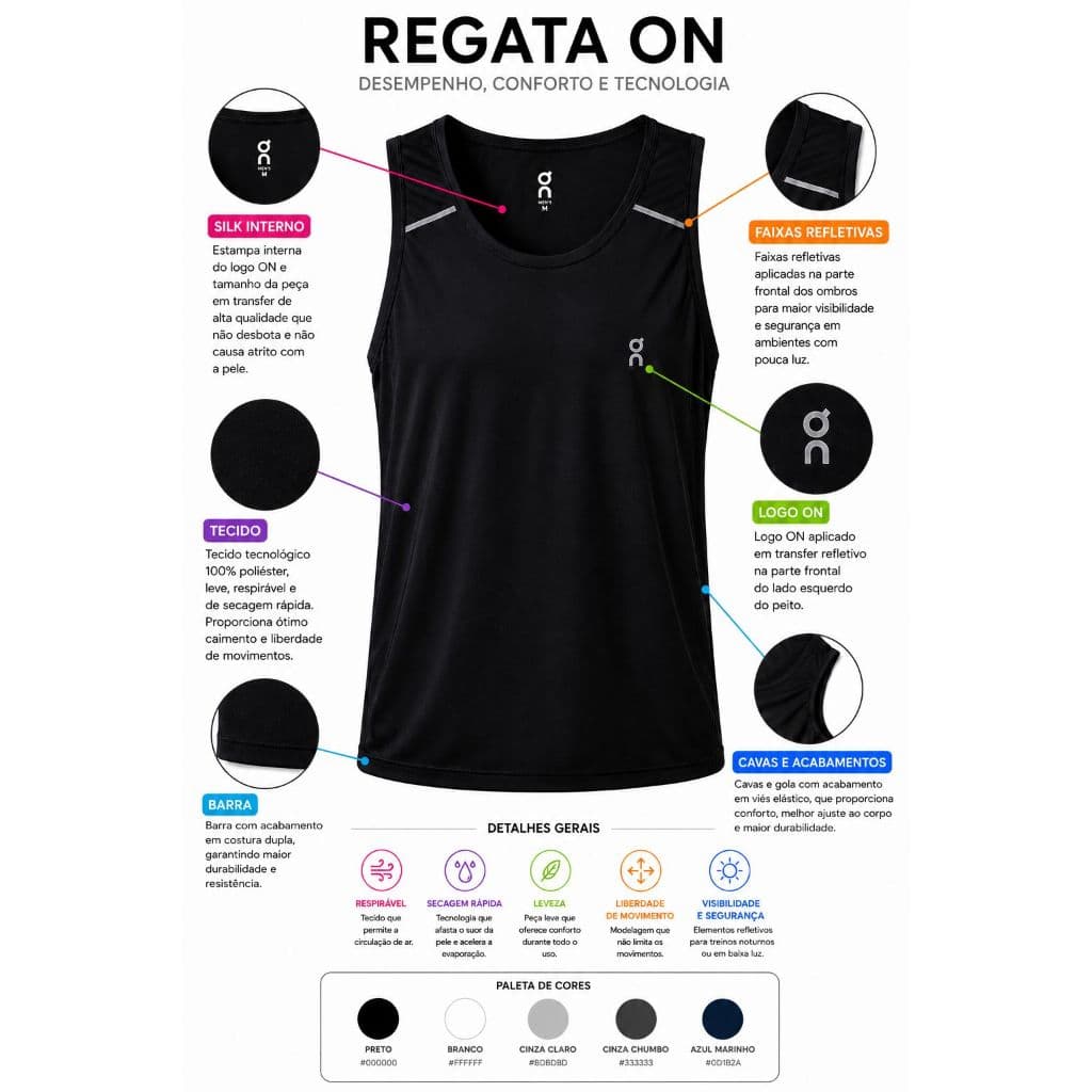Regata Fitness Masculina Academia