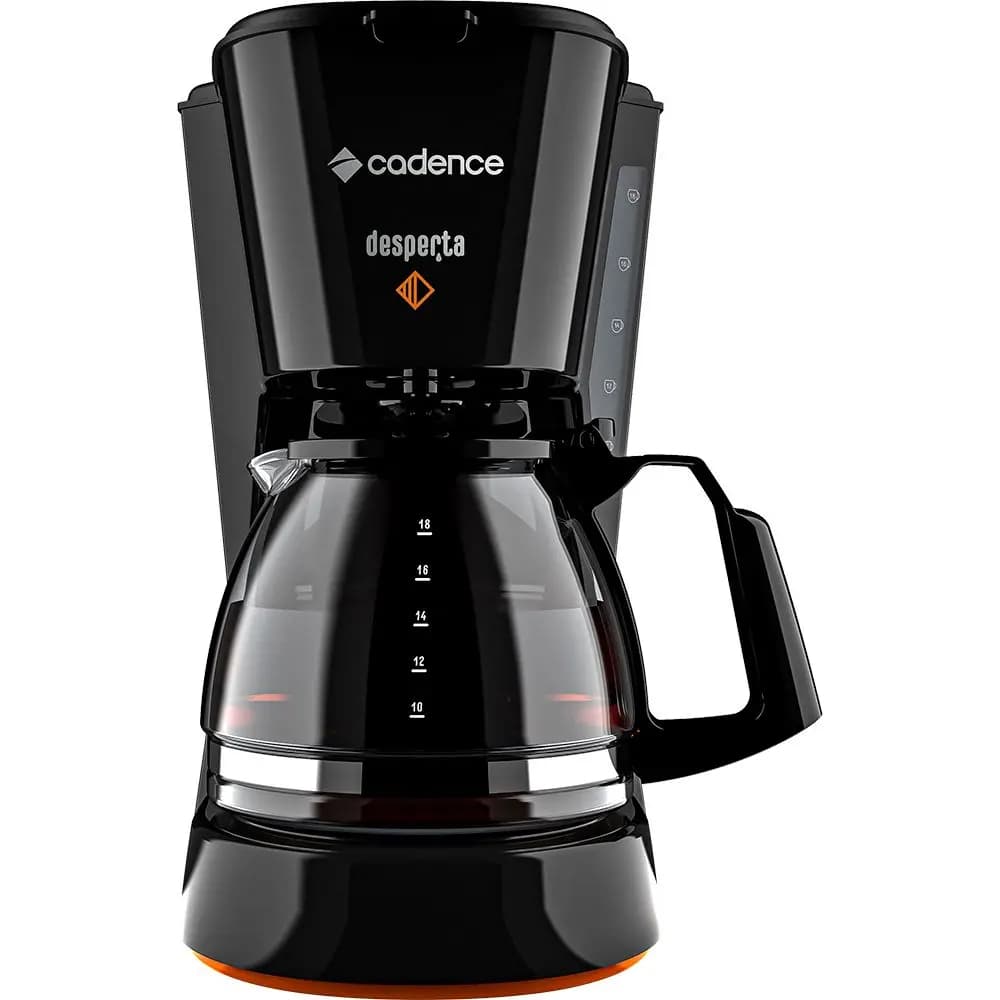 Cafeteira Elétrica Cadence CAF338 Desperta Contrast Preta 110V