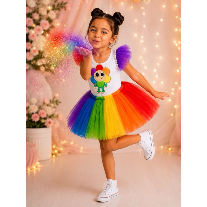 Fantasia Dandy’s World menina tema Roblox Astro Shelly sprout vee peblee roupa roblox infantil