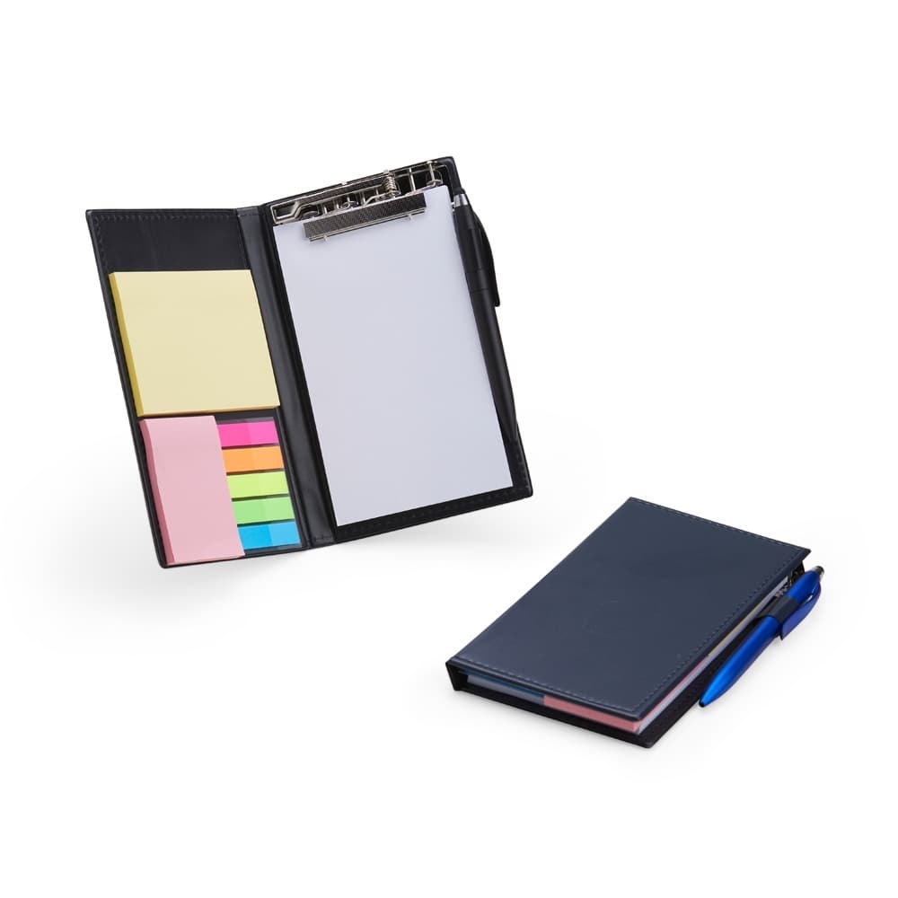 BLOCO DE ANOTAÇÕES COM CANETA E POST IT PRÁTICO