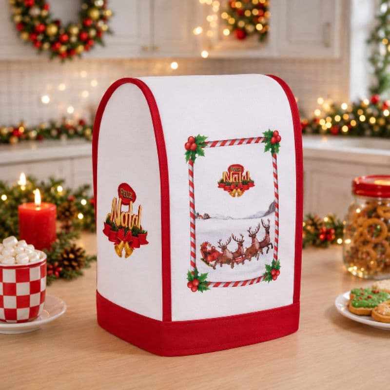 Capa cafeteira Natal compatível com Dolce Gusto mini me pronta entrega