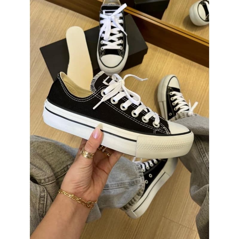 Tênis All Casual Plataforma Lona Feminino