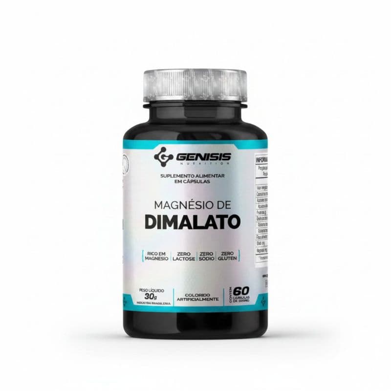 Magnésio Dimalato 60 Cápsulas - Genisis Nutrition