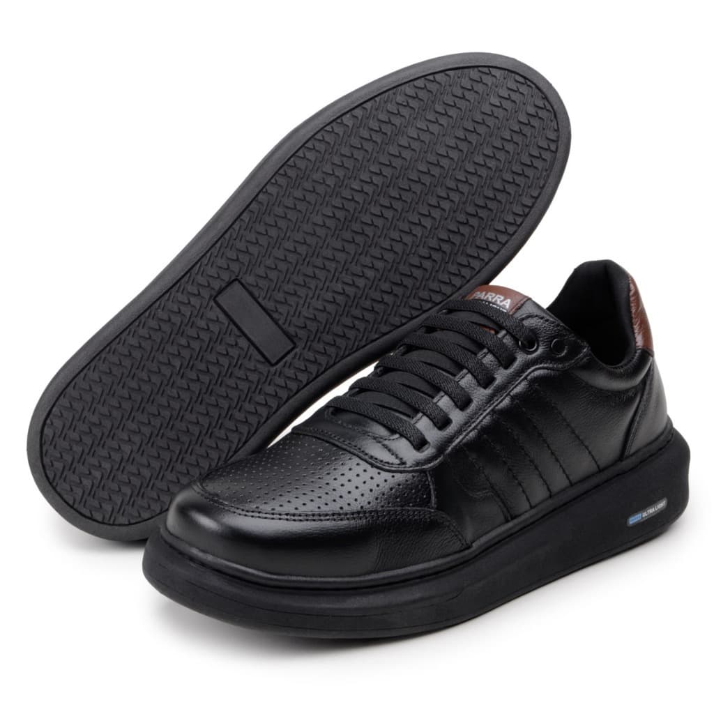 Sapatenis Casual Masculino Tênis Couro Confortável