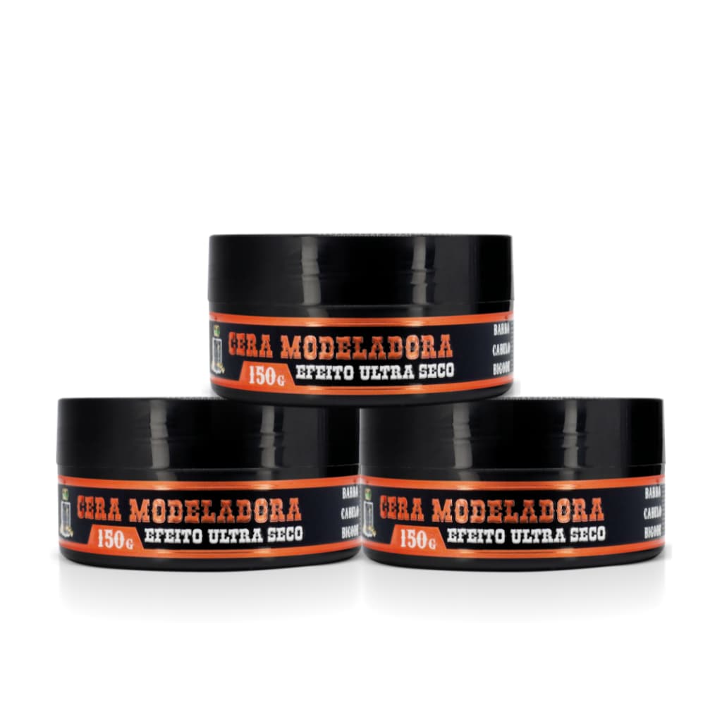 Kit Still Life Pomada Cera Modeladora Efeito Seco 150g Extra Forte 3 Unidades