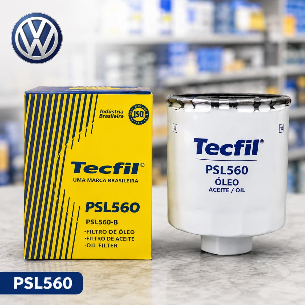 Filtro de Óleo Tecfil PSL560 VW Gol G2 G3 G4 G5 Voyage G5 Polo Fox Golf Saveiro Original
