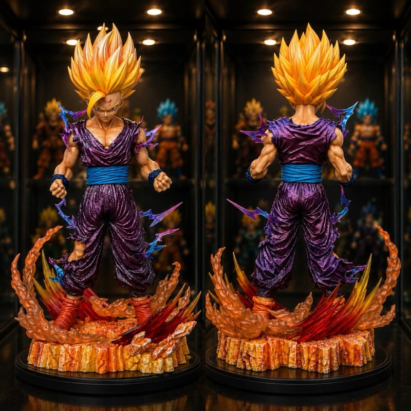 Action Figure Estatueta Gohan Super Sayajin 25Cm Banpresto Saga Cell