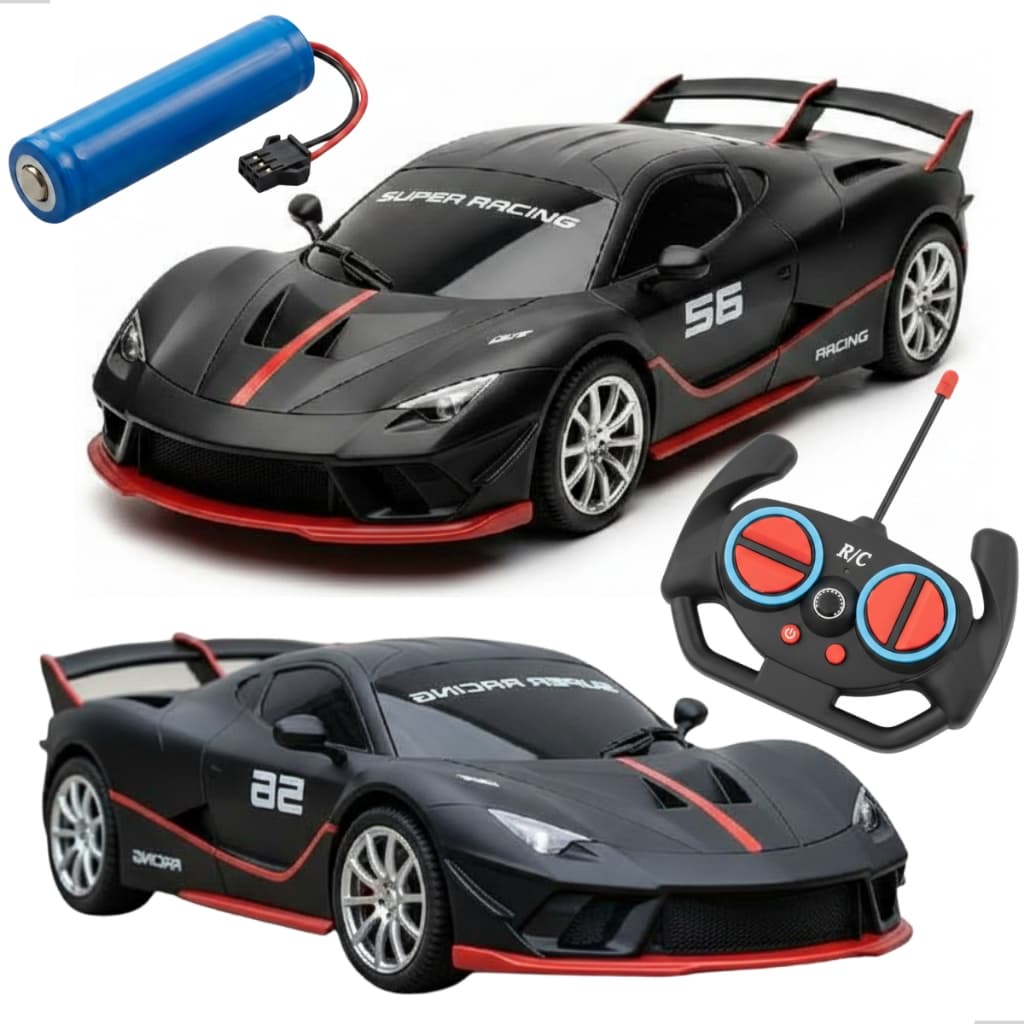 Carrinho de Controle Remoto Recarregável Esportivo Automodelo Competição Ferrari Lamborghini Bugati