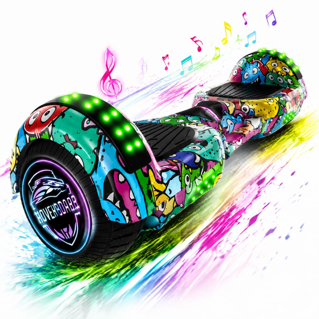 Trailforge Hoverboard Infantil 500W 6.5 Polegadas 4.4AH com Bluetooth e LED
