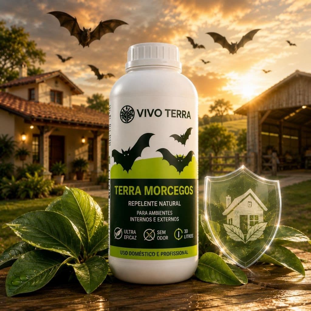 Espanta Morcegos Relepente Natural Não Agride Animal  1lt Protege Beiral Forros Barracão Celeiro