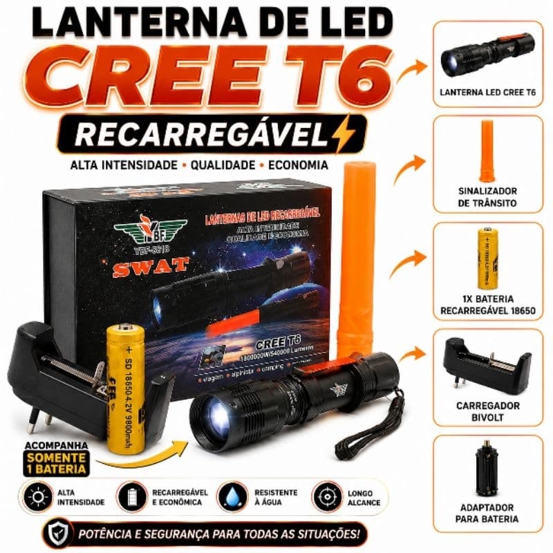 Lanterna de led cree