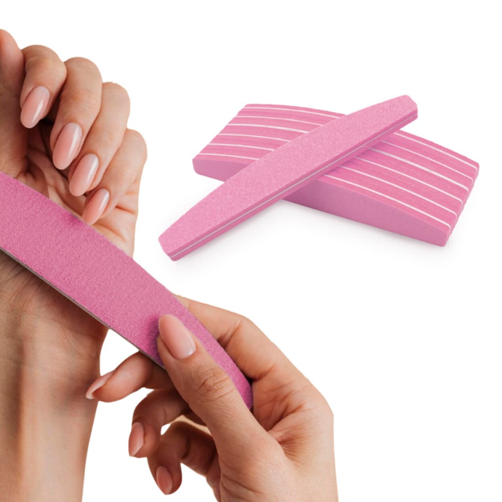 Lixa buffer colorida dobrável, BOOMERANG dupla face, lavável para unhas 100/180 - 1 unidade
