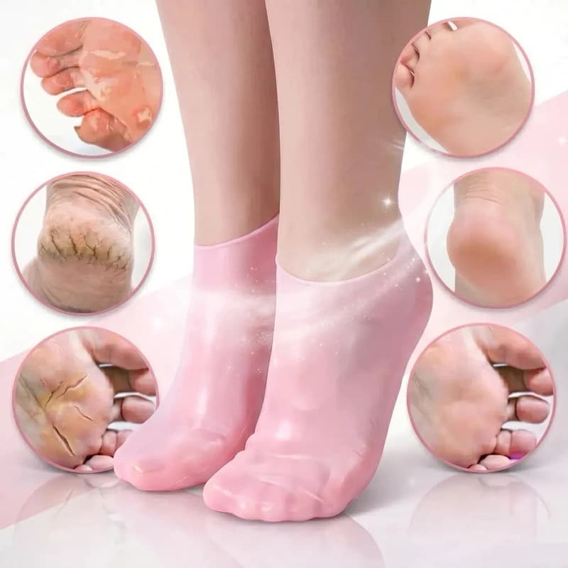 MEIAS DE SILICONE PARA APLICAÇÃO DE CREMES