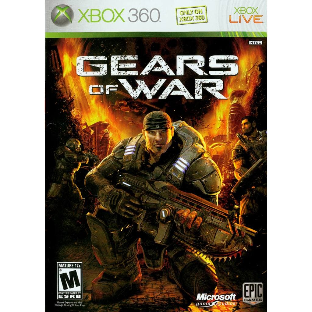 Gears of War Xbox 360 Desbloqueado Português Jogo Completo Mídia Física DVD Xbox360