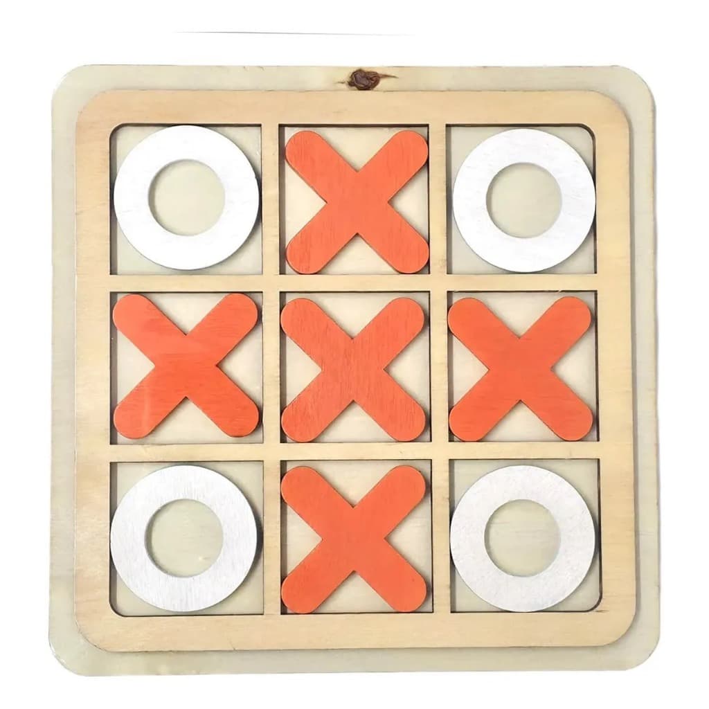 Jogo da Velha educativo em MDF (Madeira)