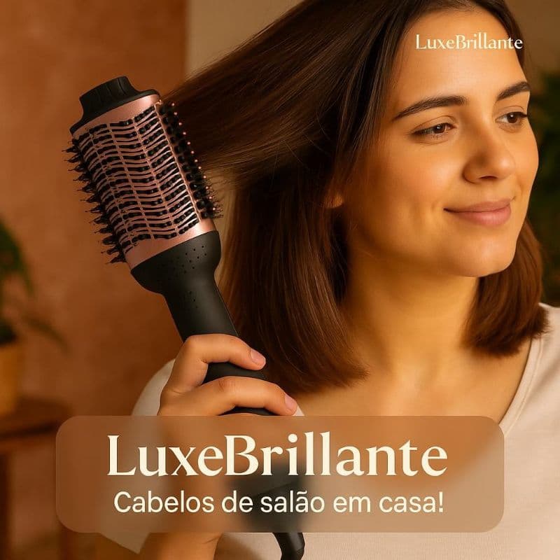 Escova Secadora Modeladora Profissional Bivolt 1300w Cabelo Volume Brilho Rapidez