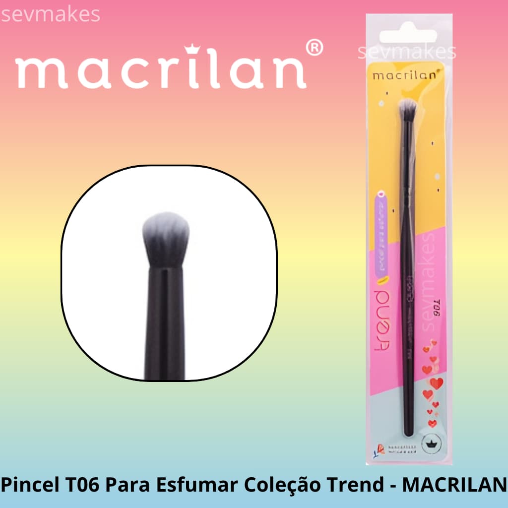 Pincel T06 Para Esfumar Coleção Trend - MACRILAN