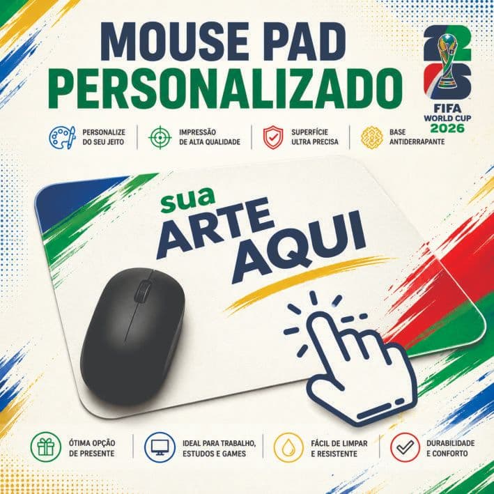 Mousepad Personalizado Mouse Pad Grande 18x22 mousepad