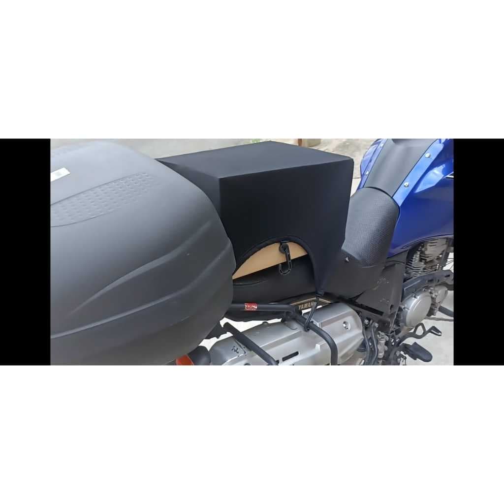 Redinha Rede Elástica Fechada Para Capacete Moto Preta Aranha 42x42 Multiuso