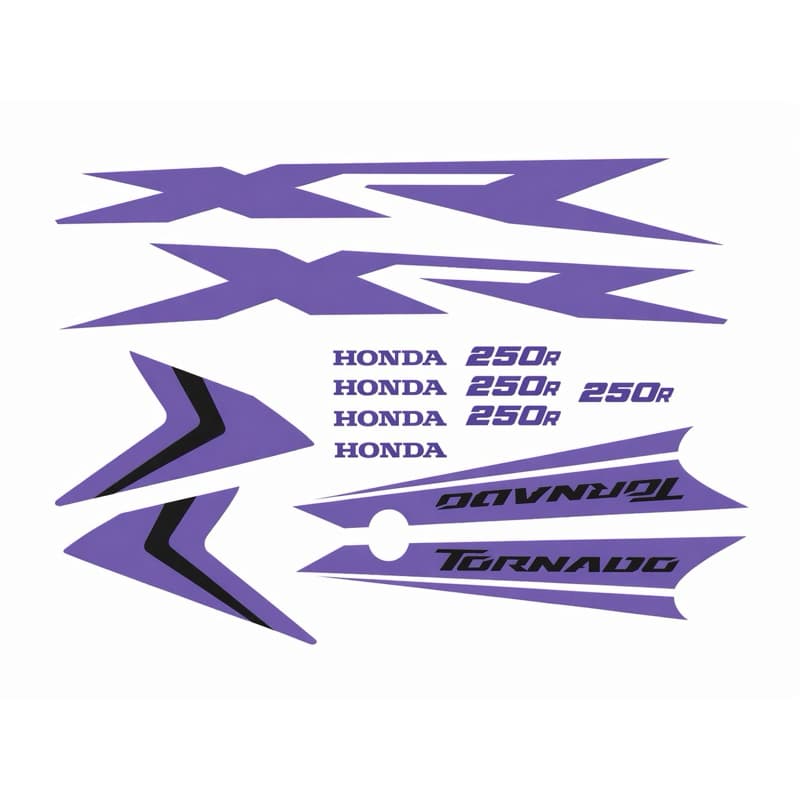 kit adesivos faixa xr250 tornado exclusivo  violeta/ preto