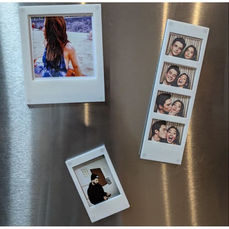 Ímã Porta Foto para Geladeira Porta Reatrato ímã | Molduras Estilo Polaroid e Tira de Fotos